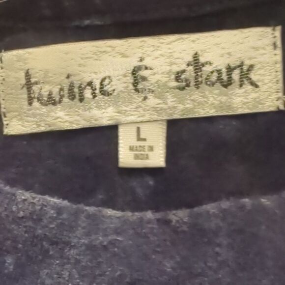 Twine Stark Girl Almighty Short Sleeve Tee‎ Navy Women's Large - New - Picture 4 of 5